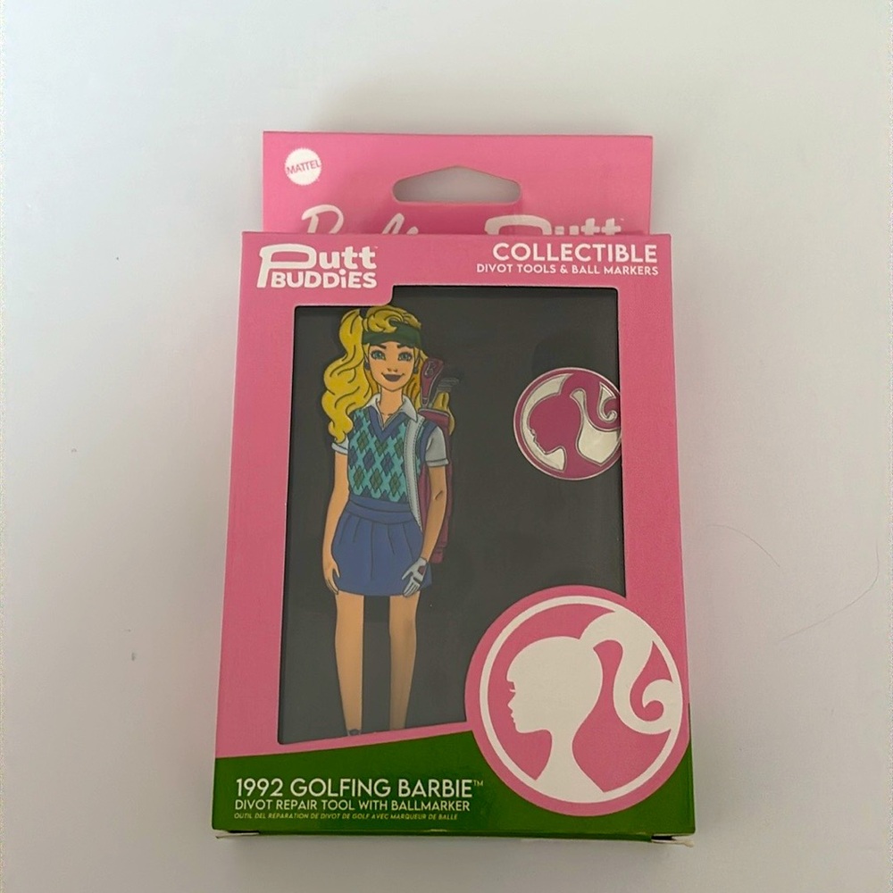 1992 Golfing Barbie x Putt Buddies Collectible Divot Repair Tool with Ballmarker